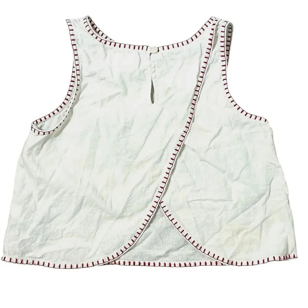 Old Navy x Disney Minnie Mouse Embroidered Fruit Whipstitch Top L 10-12​